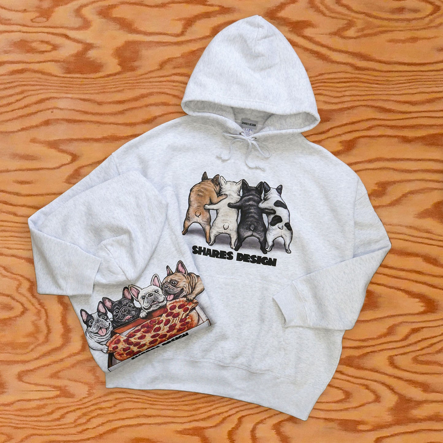 【期間限定販売！12月中旬お届け】 PIZZA 4BUHI  / BIG SWEAT PARKA