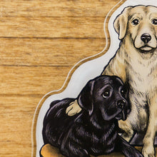 画像をギャラリービューアに読み込む, 80s VINTAGE Golden Retriever &amp; Labrador Retriever KeyHolder
