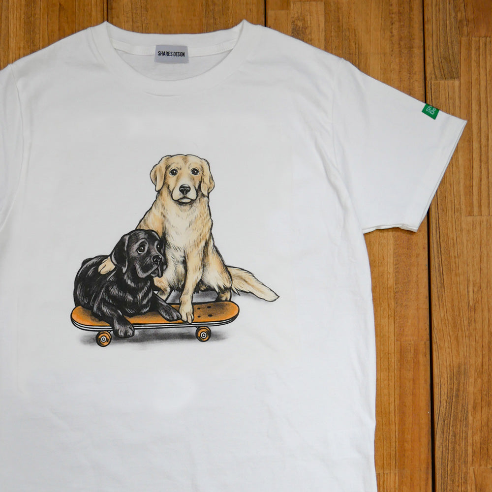 80s VINTAGE Golden Retriever＆Labrador Retriever Tee