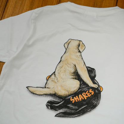 80s VINTAGE Golden Retriever＆Labrador Retriever Tee