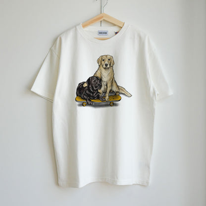 USA COTTON 80ｓVINTAGE Golden Retriever & Labrador Retrievere Tee