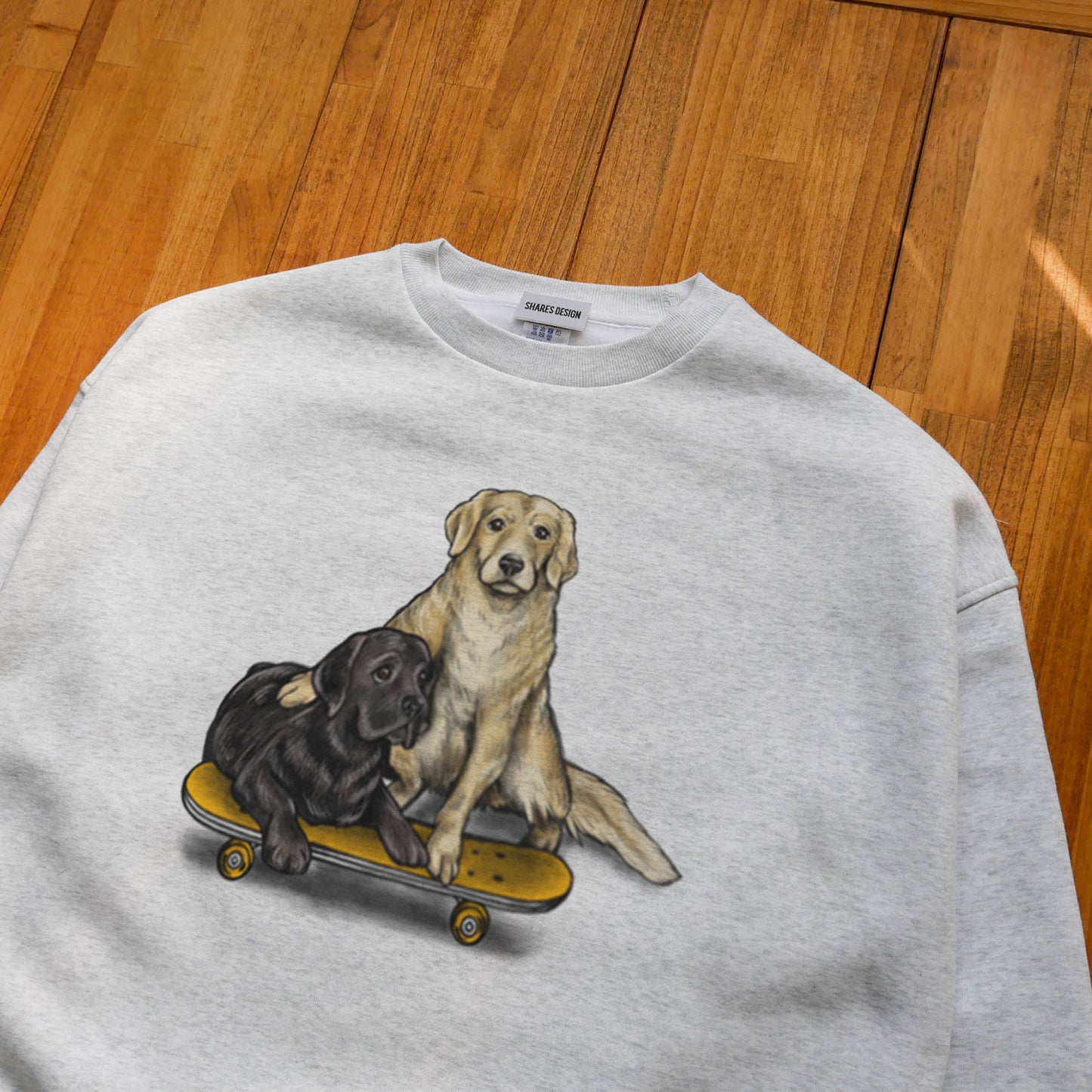 80's VTG Golden Retriever & Labrador Retrievere BIG CREW SWEAT / ビッグスウェット