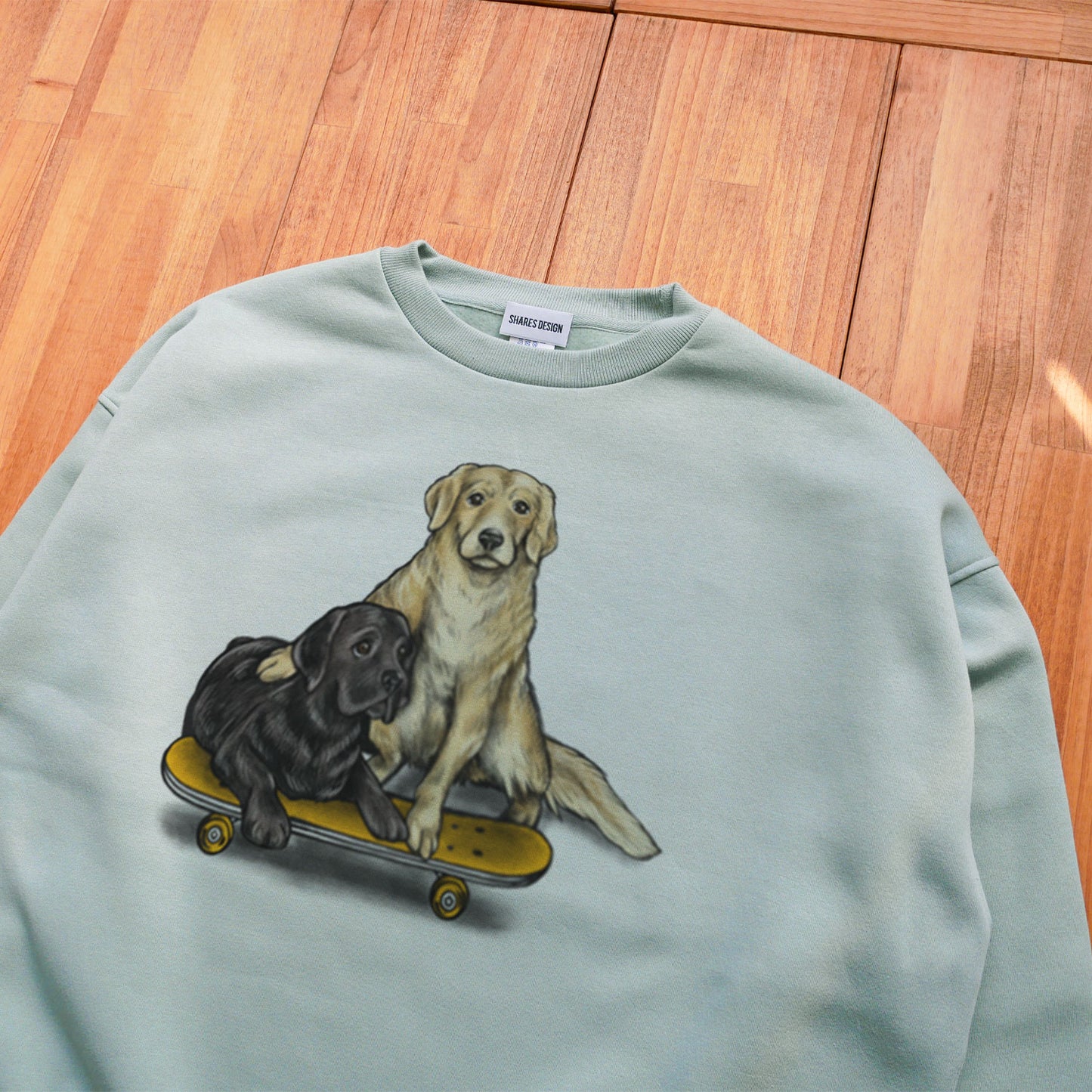 80's VTG Golden Retriever & Labrador Retrievere BIG CREW SWEAT / ビッグスウェット