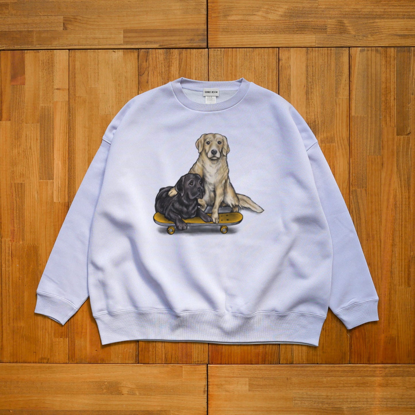 80's VTG Golden Retriever & Labrador Retrievere BIG CREW SWEAT / ビッグスウェット