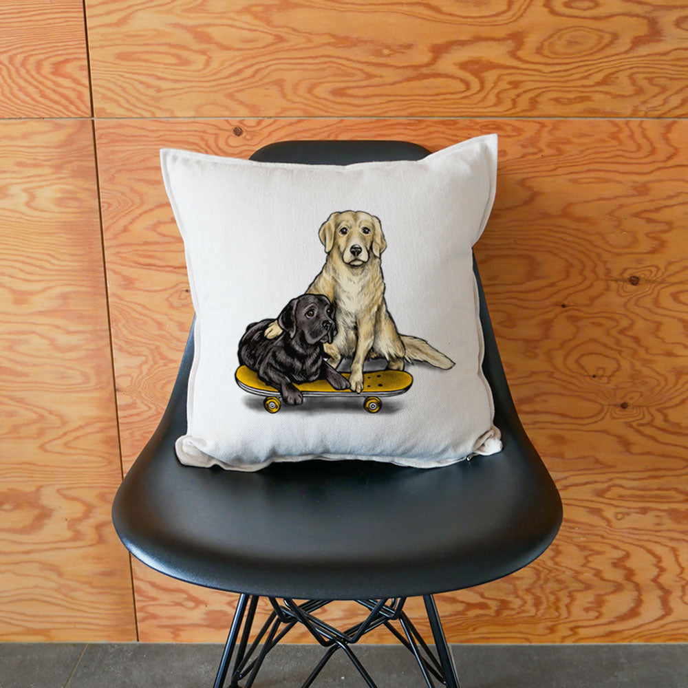 ORGANIC COTTON Golden Retriever & Labrador Retrievere CUSHION COVER