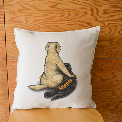 ORGANIC COTTON Golden Retriever & Labrador Retrievere CUSHION COVER