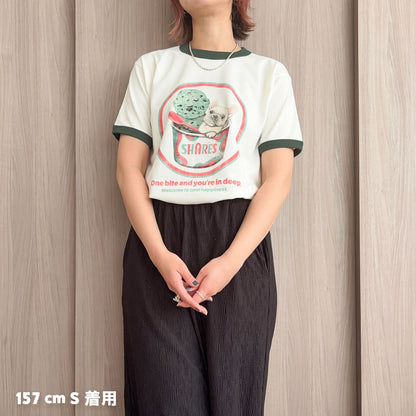 【期間限定！ 6/14 まで販売中】 〈 OYATSU TIME〉RINGER T-SHIRTS/リンガー 半袖 T シャツ