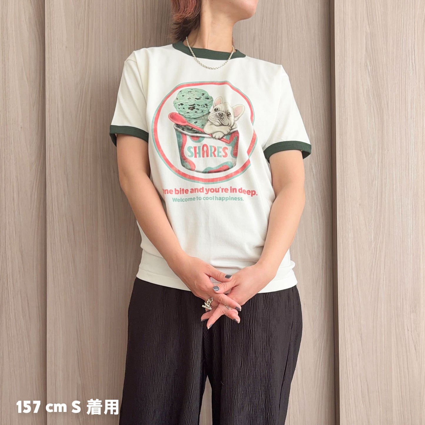 【期間限定！ 6/14 まで販売中】 〈 OYATSU TIME〉RINGER T-SHIRTS/リンガー 半袖 T シャツ