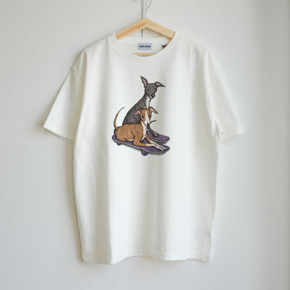USA COTTON  80ｓVINTAGE Italian Greyhound Tee