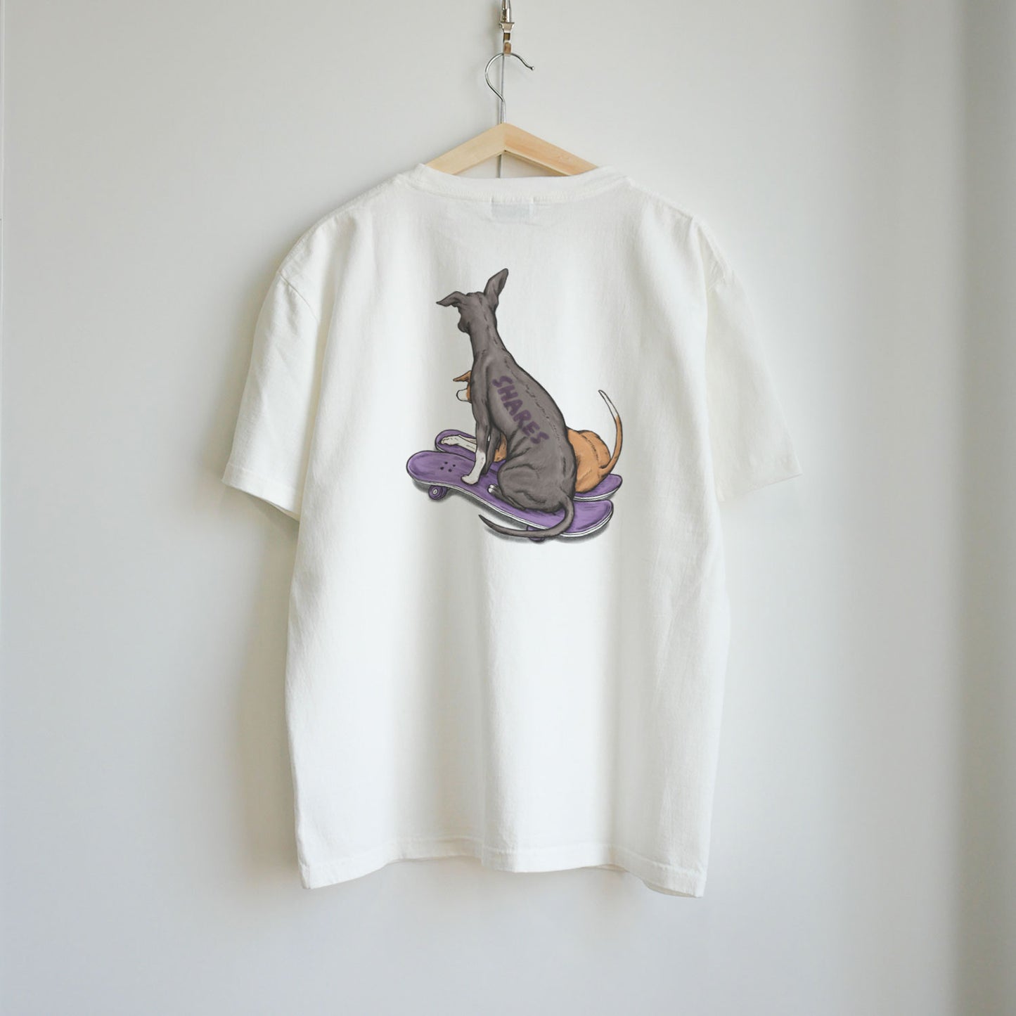 USA COTTON  80ｓVINTAGE Italian Greyhound Tee