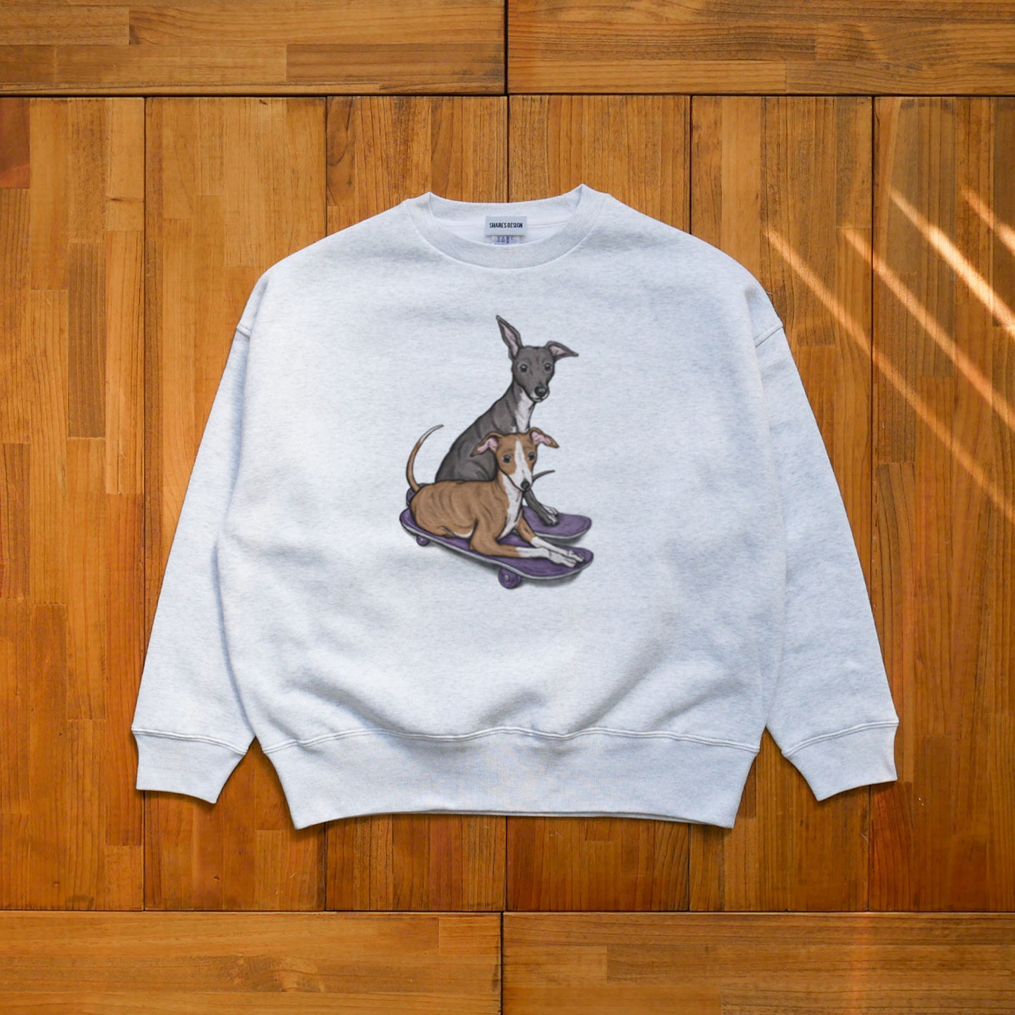 80's VTG ITALIAN GREYHOUND BIG CREW SWEAT / ビッグスウェット