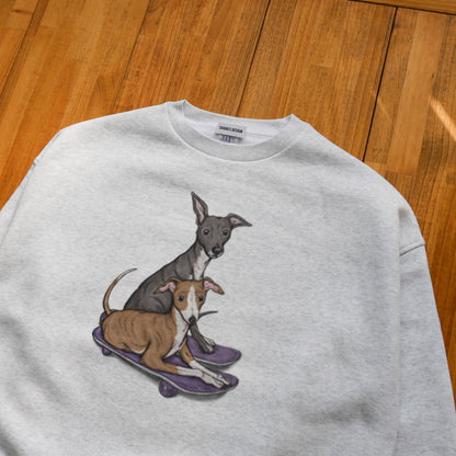 80's VTG ITALIAN GREYHOUND BIG CREW SWEAT / ビッグスウェット