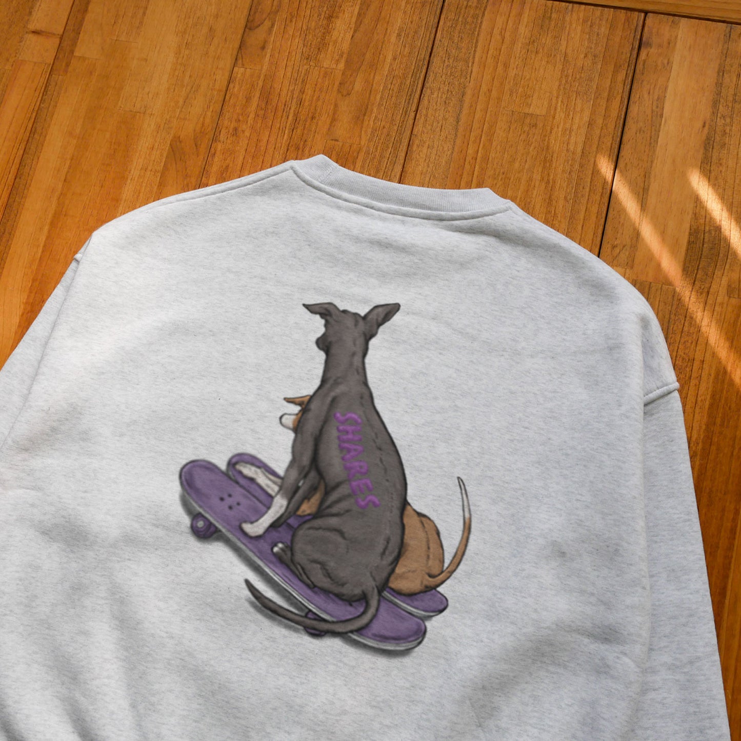 80's VTG ITALIAN GREYHOUND BIG CREW SWEAT / ビッグスウェット