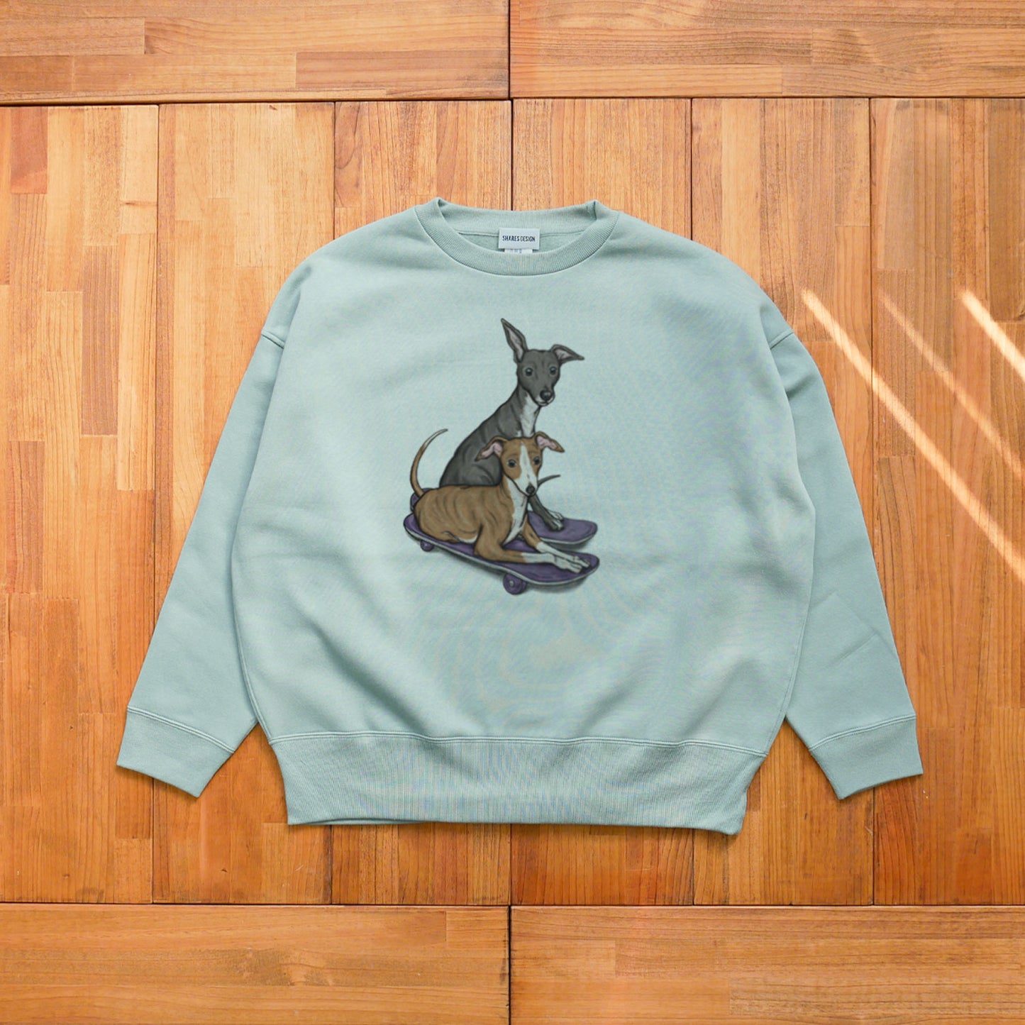 80's VTG ITALIAN GREYHOUND BIG CREW SWEAT / ビッグスウェット