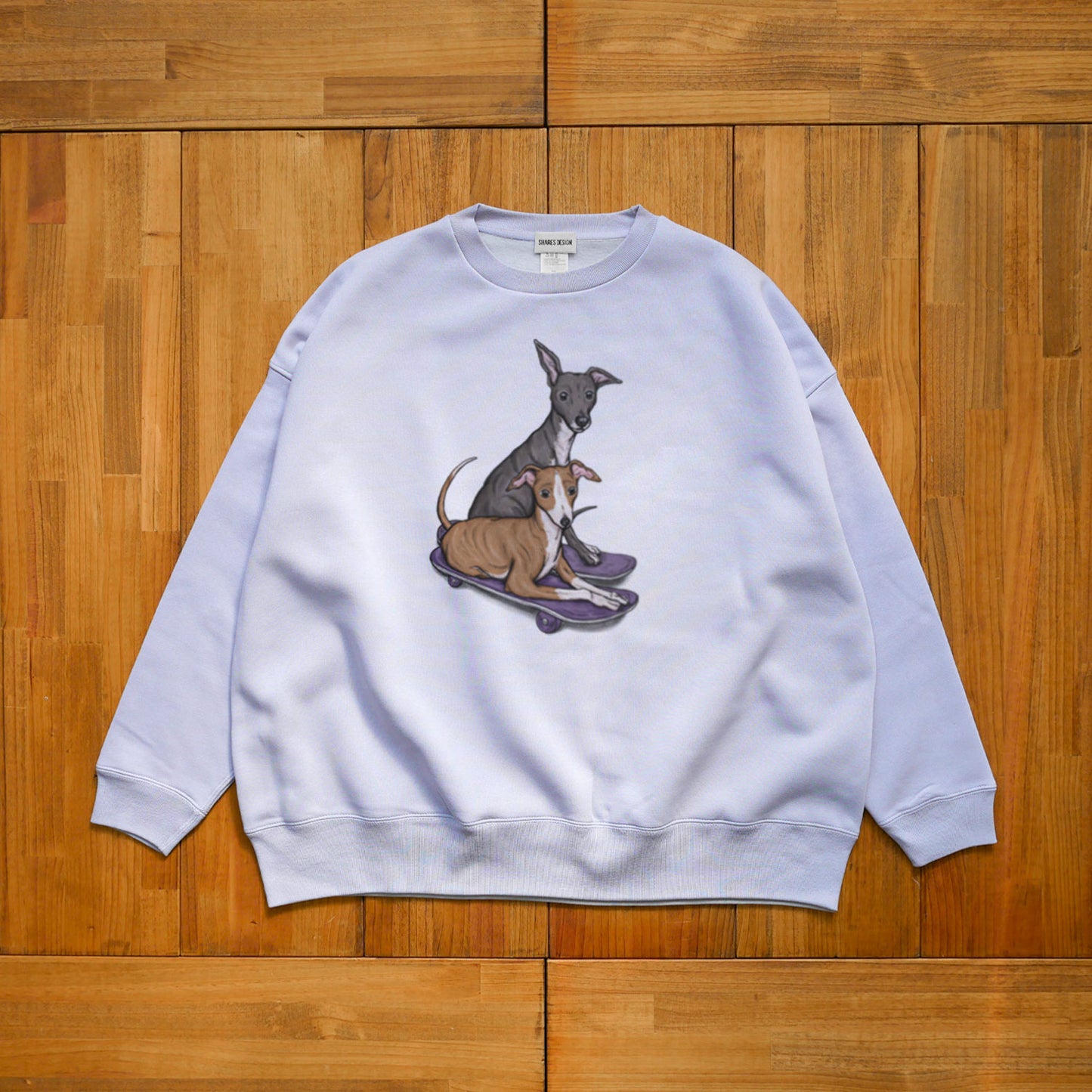 80's VTG ITALIAN GREYHOUND BIG CREW SWEAT / ビッグスウェット