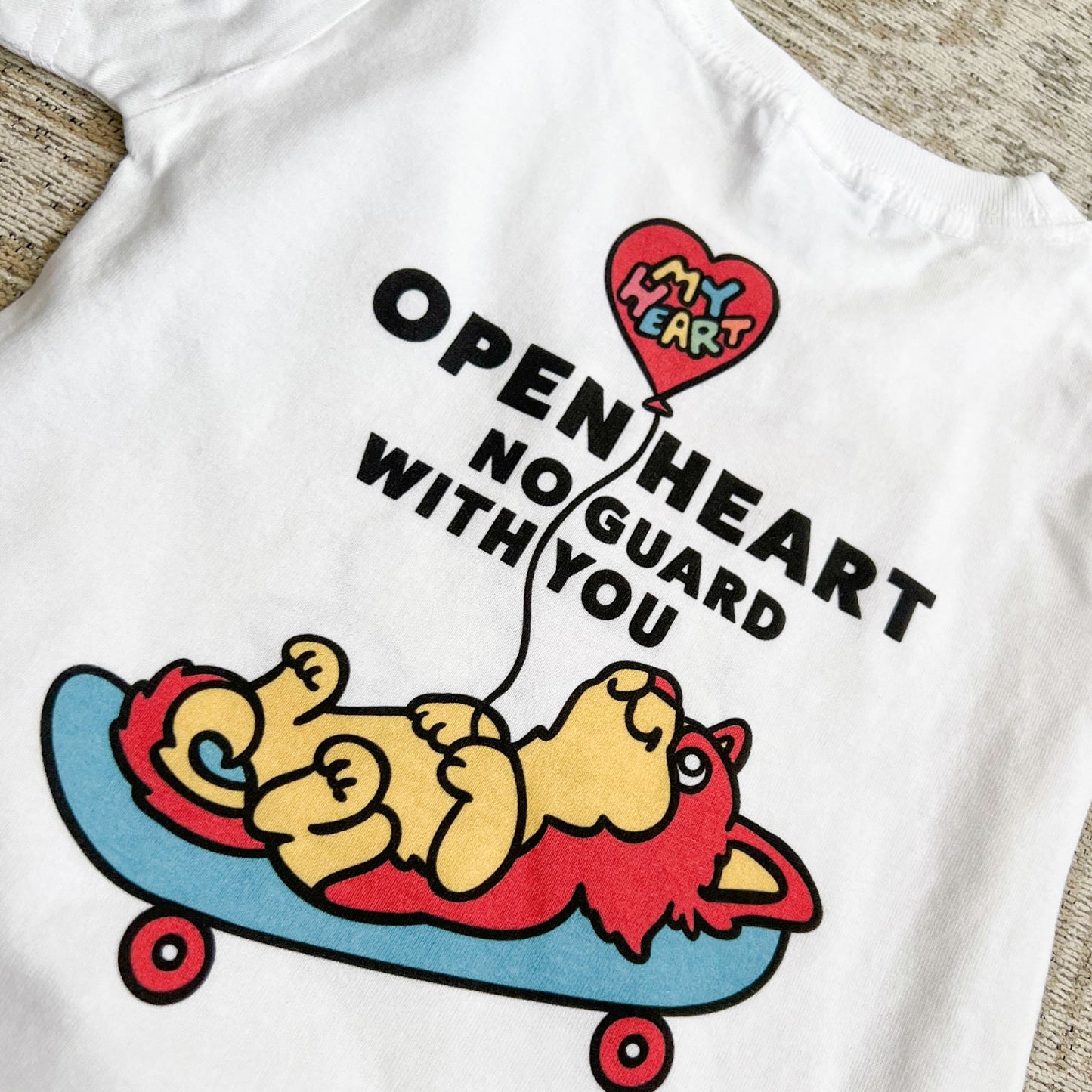 【期間限定！4/19まで販売中】 〈OPEN HEART♡〉KIDST-SHIRTS/ 半袖キッズTシャツ（送料無料）