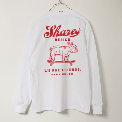 FRENCH BULLDOG FRIENDS LONG SLEEVE TEE  / 長袖Tシャツ