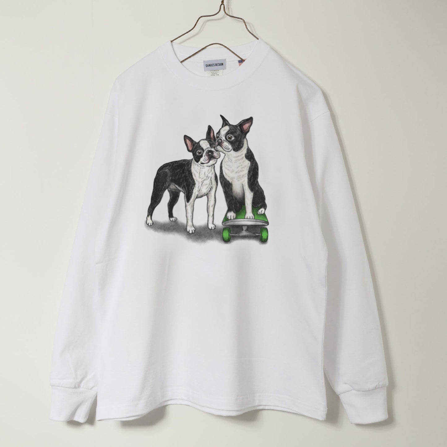 80's VTG BOSTON TERRIER LONG SLEEVE TEE / 長袖Tシャツ