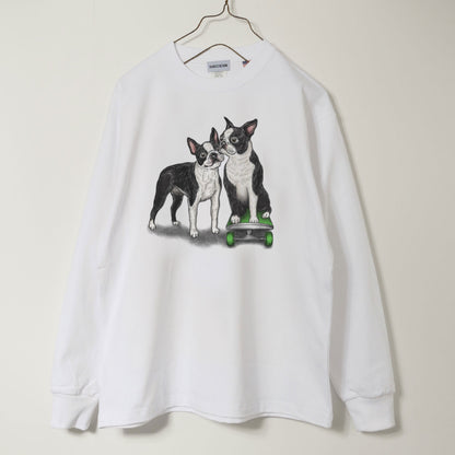 80's VTG BOSTON TERRIER LONG SLEEVE TEE / 長袖Tシャツ