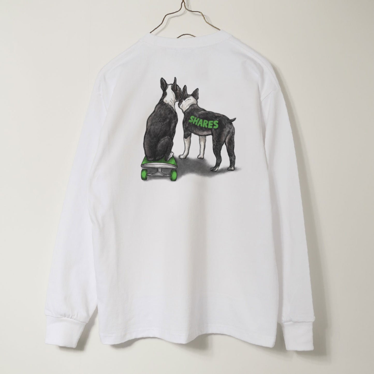 80's VTG BOSTON TERRIER LONG SLEEVE TEE / 長袖Tシャツ