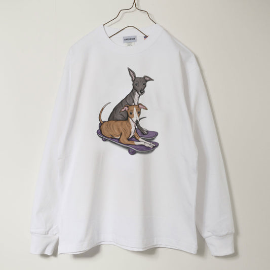 80's VTG ITALIAN GREYHOUND LONG SLEEVE TEE / 長袖Tシャツ