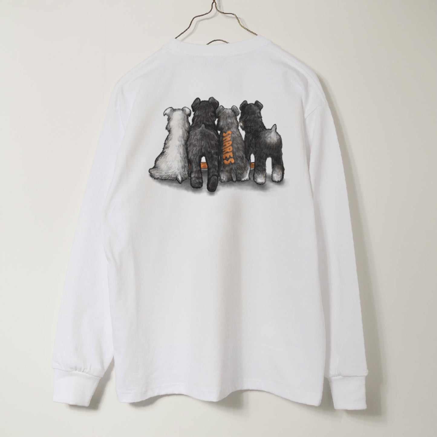 80's VTG SCHNAUZER  LONG SLEEVE TEE / 長袖Tシャツ