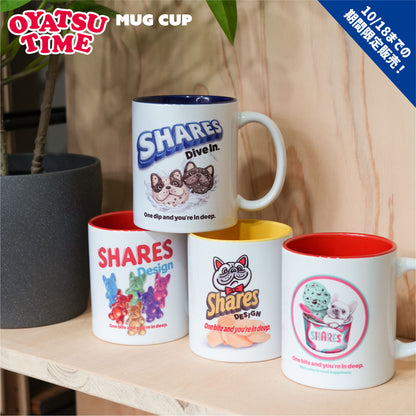 【期間限定！ 10/18 まで販売中】〈 OYATSU TIME〉 MUG CUP/ バイカラーマグカップ