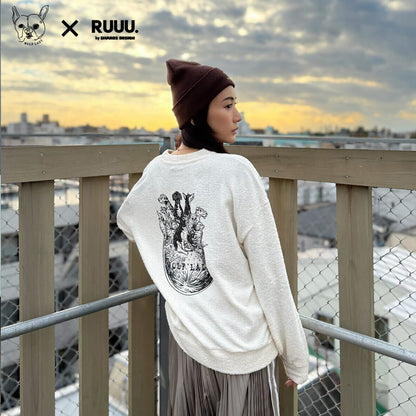 【受注生産！ 12/26 まで予約（1 月中旬～お届け）】 〈WOLFLADY×RUUU.〉PILE TRINER/ パイルトレーナー