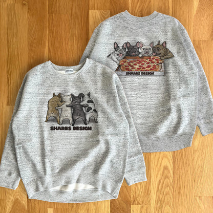 アーカイブデザイン限定復活！ 【PIZZA 4BUHI】レディースオーバーサイズスウェット（裏起毛）