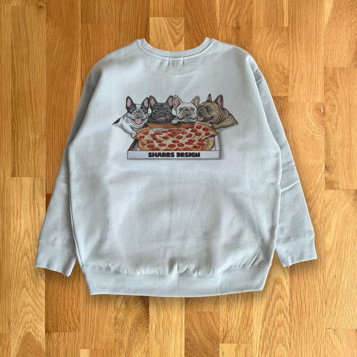 アーカイブデザイン限定復活！ 【PIZZA 4BUHI】レディースオーバーサイズスウェット（裏起毛）