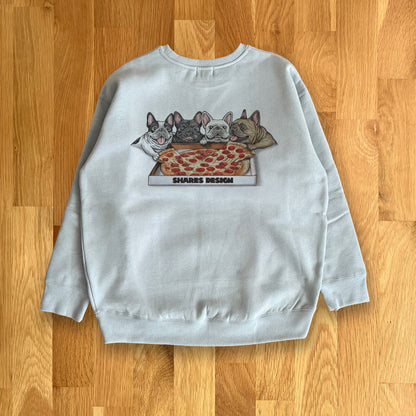 アーカイブデザイン限定復活！ 【PIZZA 4BUHI】レディースオーバーサイズスウェット（裏起毛）