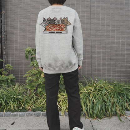 アーカイブデザイン限定復活！ 【PIZZA 4BUHI】レディースオーバーサイズスウェット（裏起毛）