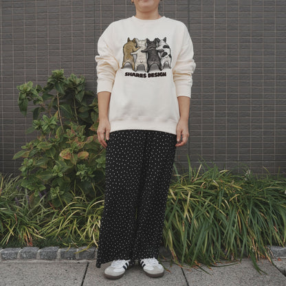 アーカイブデザイン限定復活！ 【PIZZA 4BUHI】レディースオーバーサイズスウェット（裏起毛）