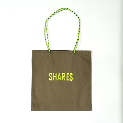 〈期間限定受注生産〉ネーム刺繍セミオーダー【PARACORD SQUARE TOTE BAG/ スクエアトートバッグ】