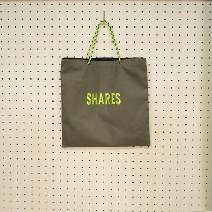 〈期間限定受注生産〉ネーム刺繍セミオーダー【PARACORD SQUARE TOTE BAG/ スクエアトートバッグ】