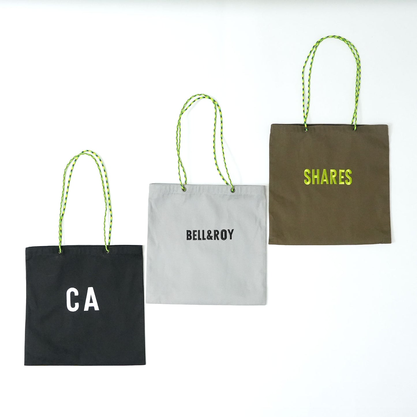 〈期間限定受注生産〉ネーム刺繍セミオーダー【PARACORD SQUARE TOTE BAG/ スクエアトートバッグ】