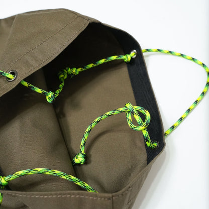 〈期間限定受注生産〉ネーム刺繍セミオーダー【PARACORD SQUARE TOTE BAG/ スクエアトートバッグ】