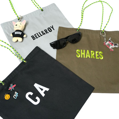 〈期間限定受注生産〉ネーム刺繍セミオーダー【PARACORD SQUARE TOTE BAG/ スクエアトートバッグ】