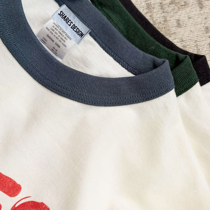 【期間限定！ 6/14 まで販売中】 〈 OYATSU TIME〉RINGER T-SHIRTS/リンガー 半袖 T シャツ