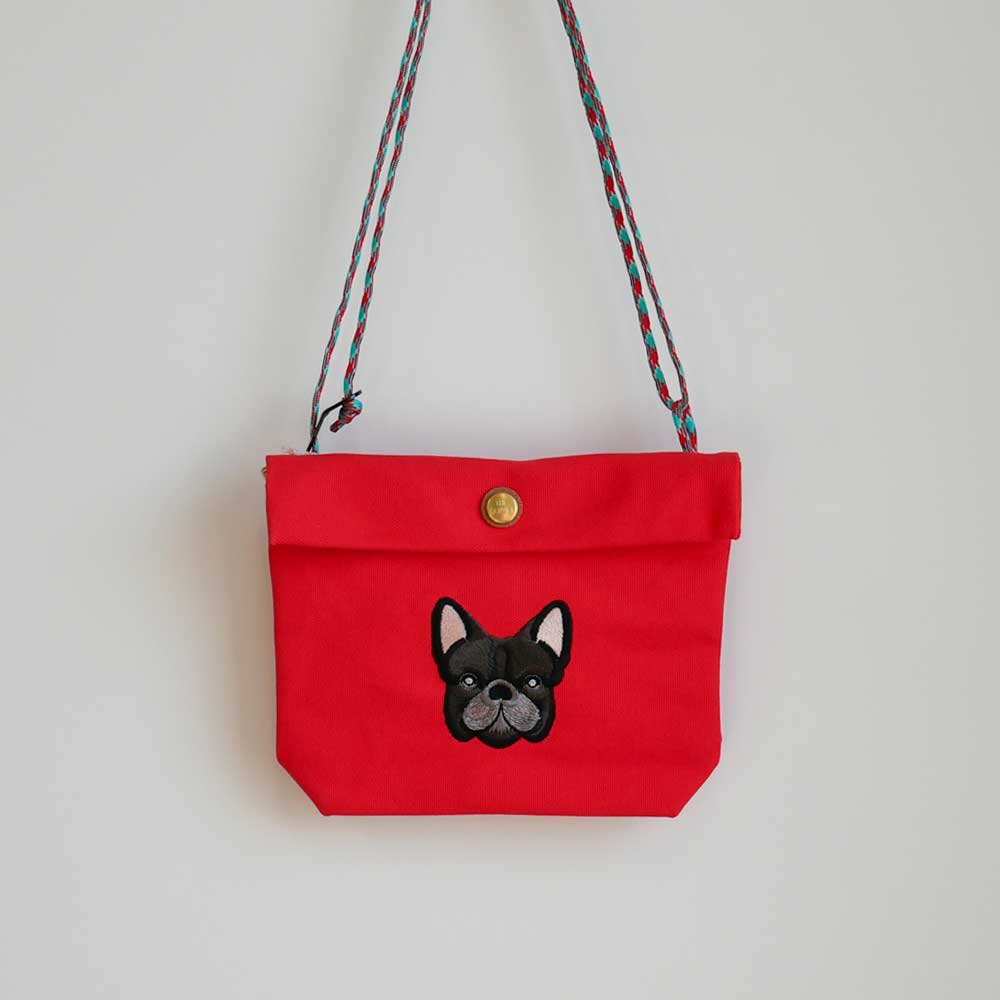 FB FACE EMB POCHETTE【Brindle】