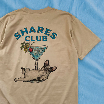 【期間限定！ 7/26 まで販売中】RUUU 描きおろし 〈 SHARES CLUB〉 T-SHIRTS/ 半袖 T シャツ (スタンダード）