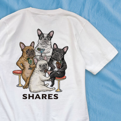 【期間限定！ 7/26 まで販売中】RUUU 描きおろし 〈 SHARES CLUB〉 T-SHIRTS/ 半袖 T シャツ (スタンダード）