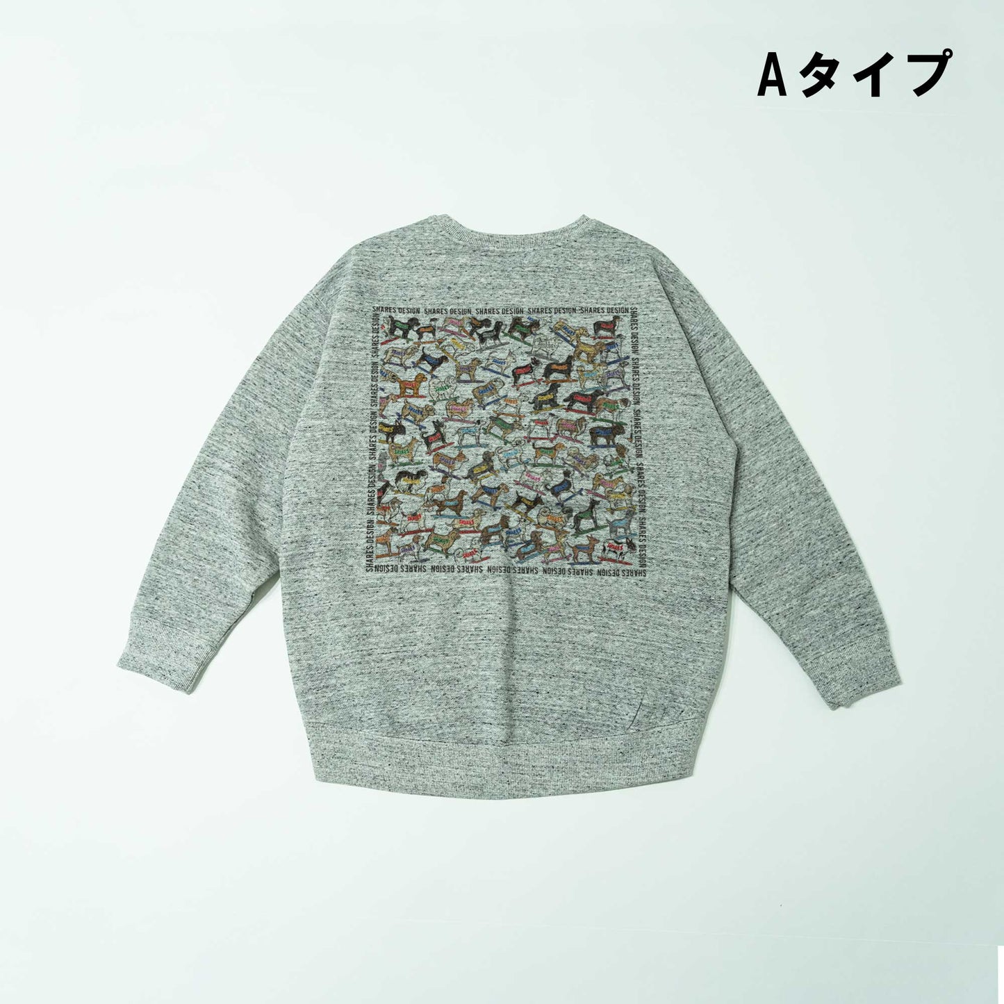 SHARES ALL OVER  LADIES SWEAT / 総柄-レディーススウェット
