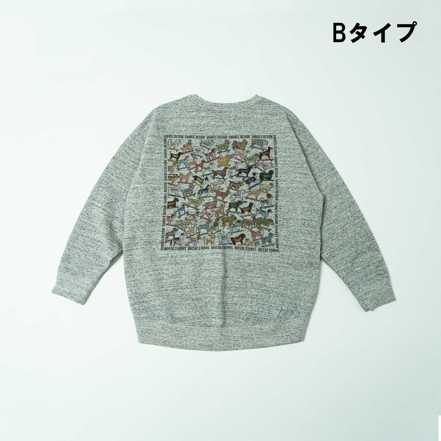 SHARES ALL OVER  LADIES SWEAT / 総柄-レディーススウェット