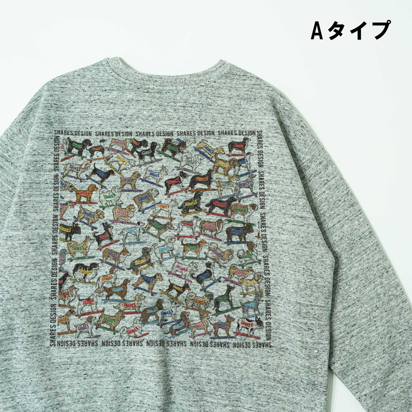 SHARES ALL OVER  LADIES SWEAT / 総柄-レディーススウェット