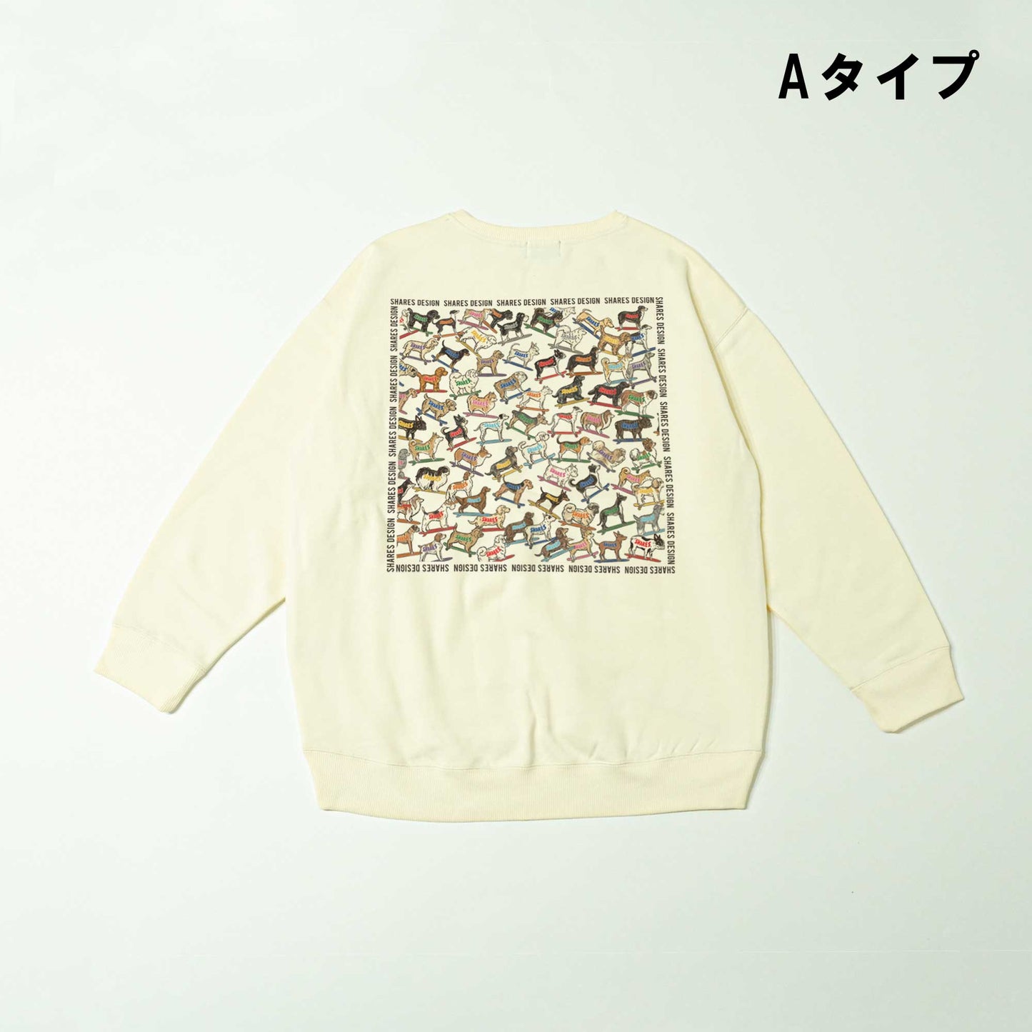 SHARES ALL OVER  LADIES SWEAT / 総柄-レディーススウェット