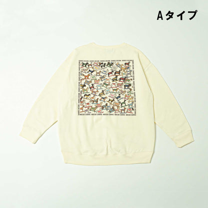 SHARES ALL OVER  LADIES SWEAT / 総柄-レディーススウェット