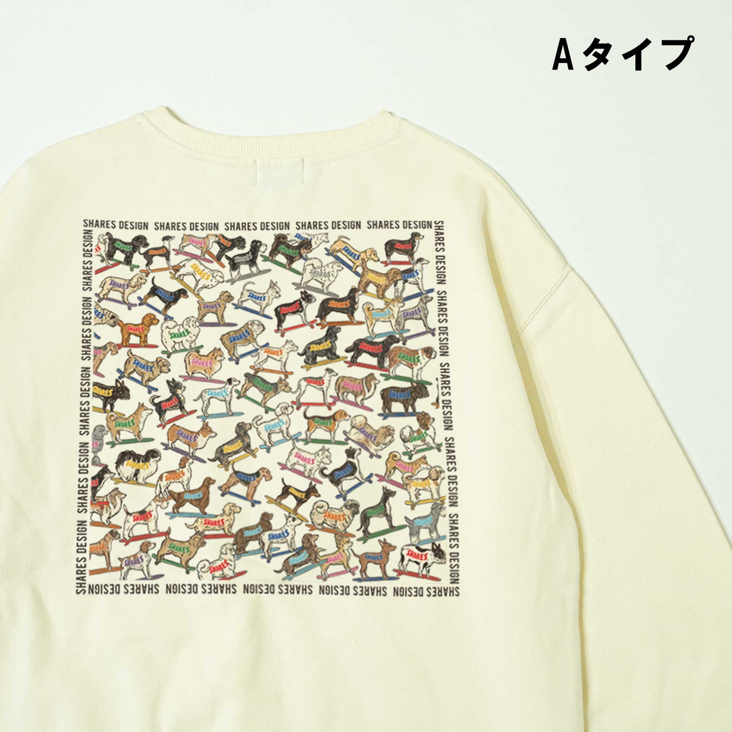 SHARES ALL OVER  LADIES SWEAT / 総柄-レディーススウェット