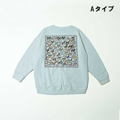 SHARES ALL OVER  LADIES SWEAT / 総柄-レディーススウェット