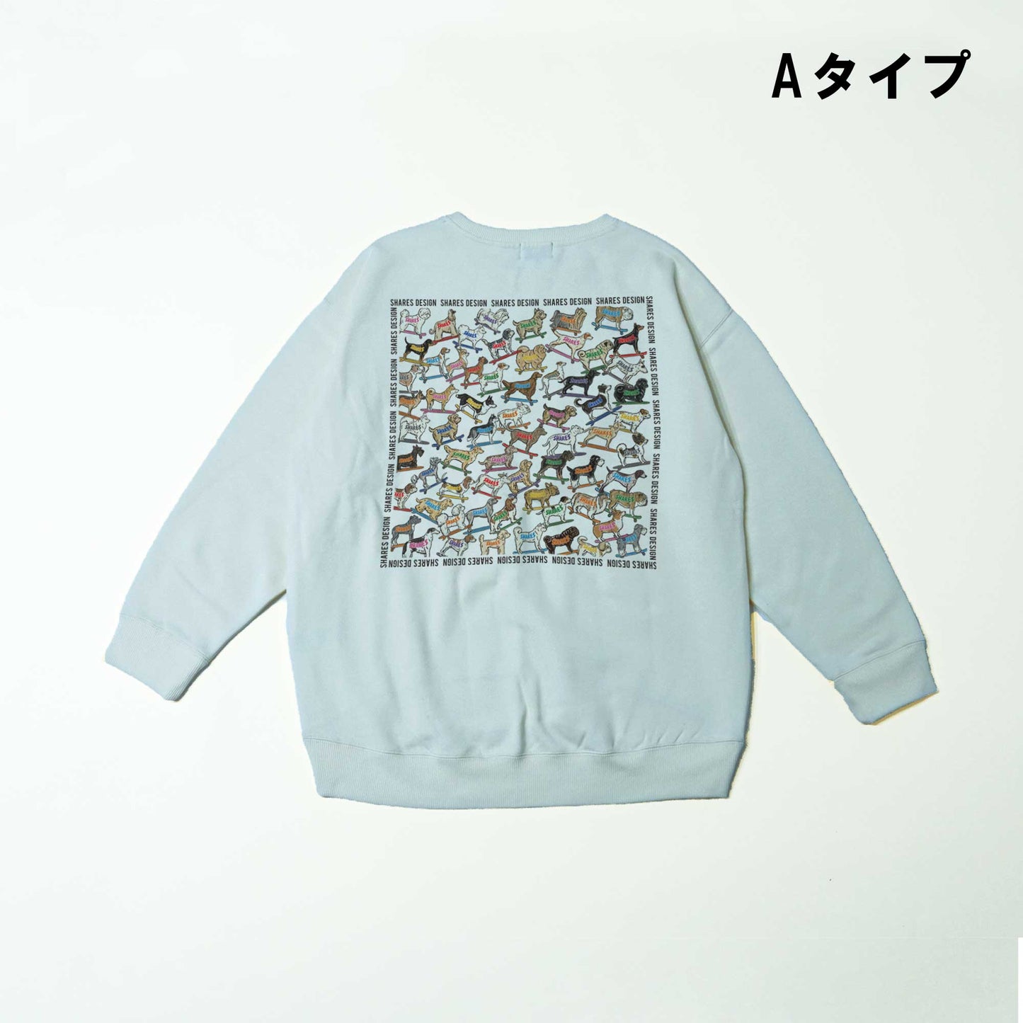 SHARES ALL OVER  LADIES SWEAT / 総柄-レディーススウェット